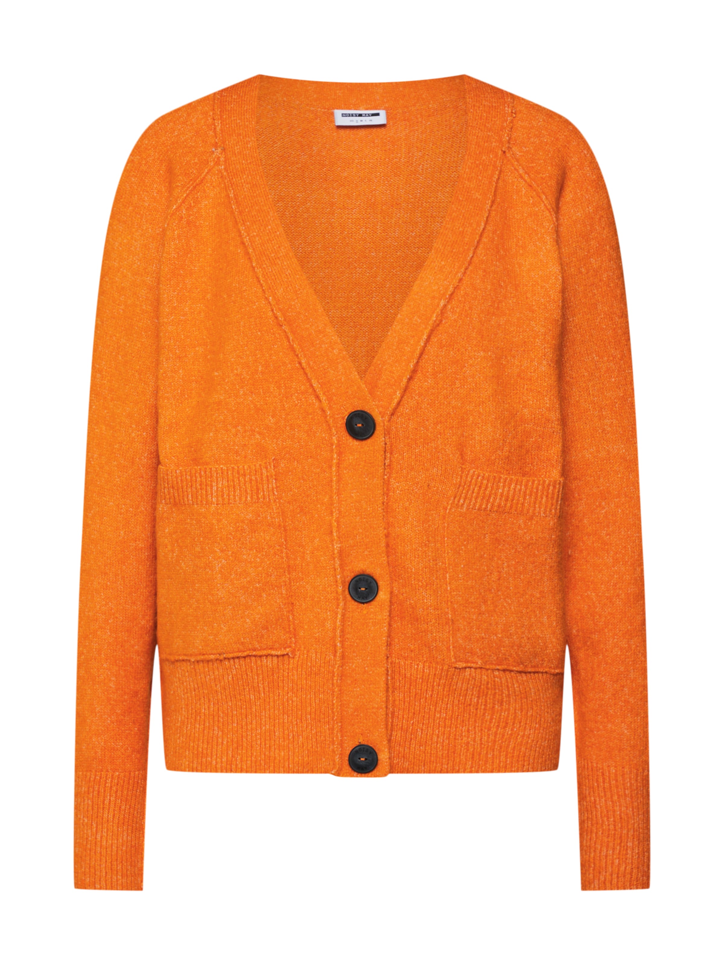 Noisy may - Gebreid vest 'MARIANA' in de kleur Sinaasappel