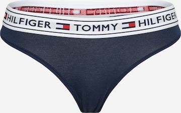 Tommy Hilfiger Underwear Thong in Blue: front