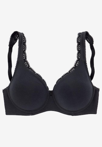 PETITE FLEUR Regular Bra in Black