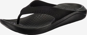 Crocs Zehentrenner 'Lite Ride Flip' in Schwarz: predná strana