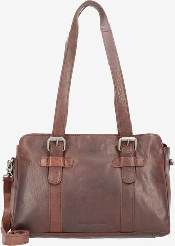 Spikes & Sparrow Shoulder Bag in Brown: front