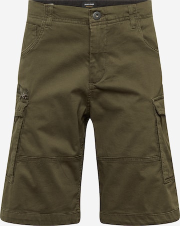 Regular Pantaloni cu buzunare de la JACK & JONES pe verde: față