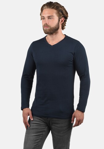 !Solid V-Shirt 'Basil' in Blau: predná strana