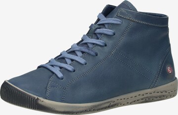 Softinos High-Top Sneakers in Blue: front