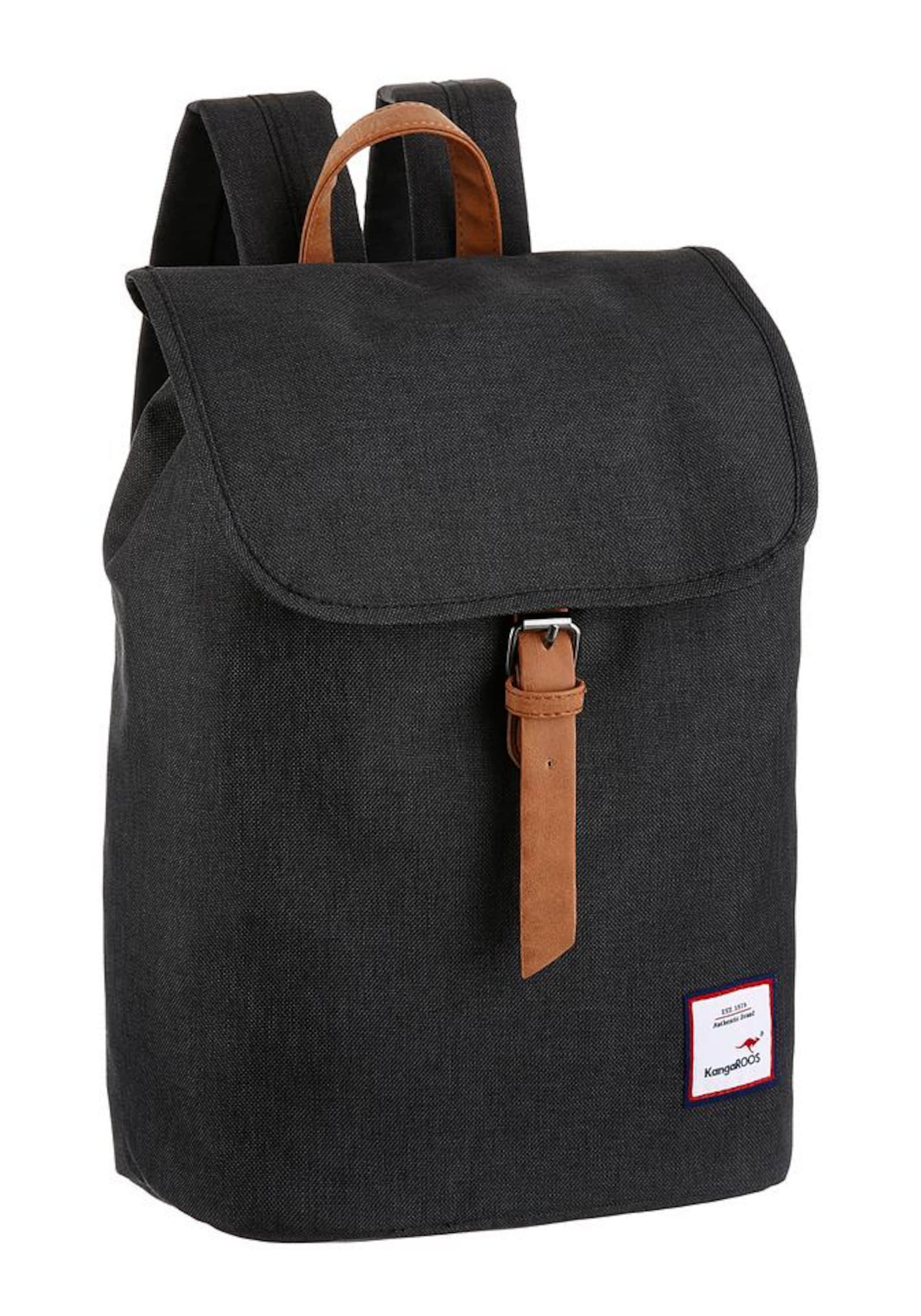 KangaROOS Backpack in Black: front