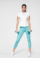 Leggings Adidas Performance verde turquesa por encima de los tobillos