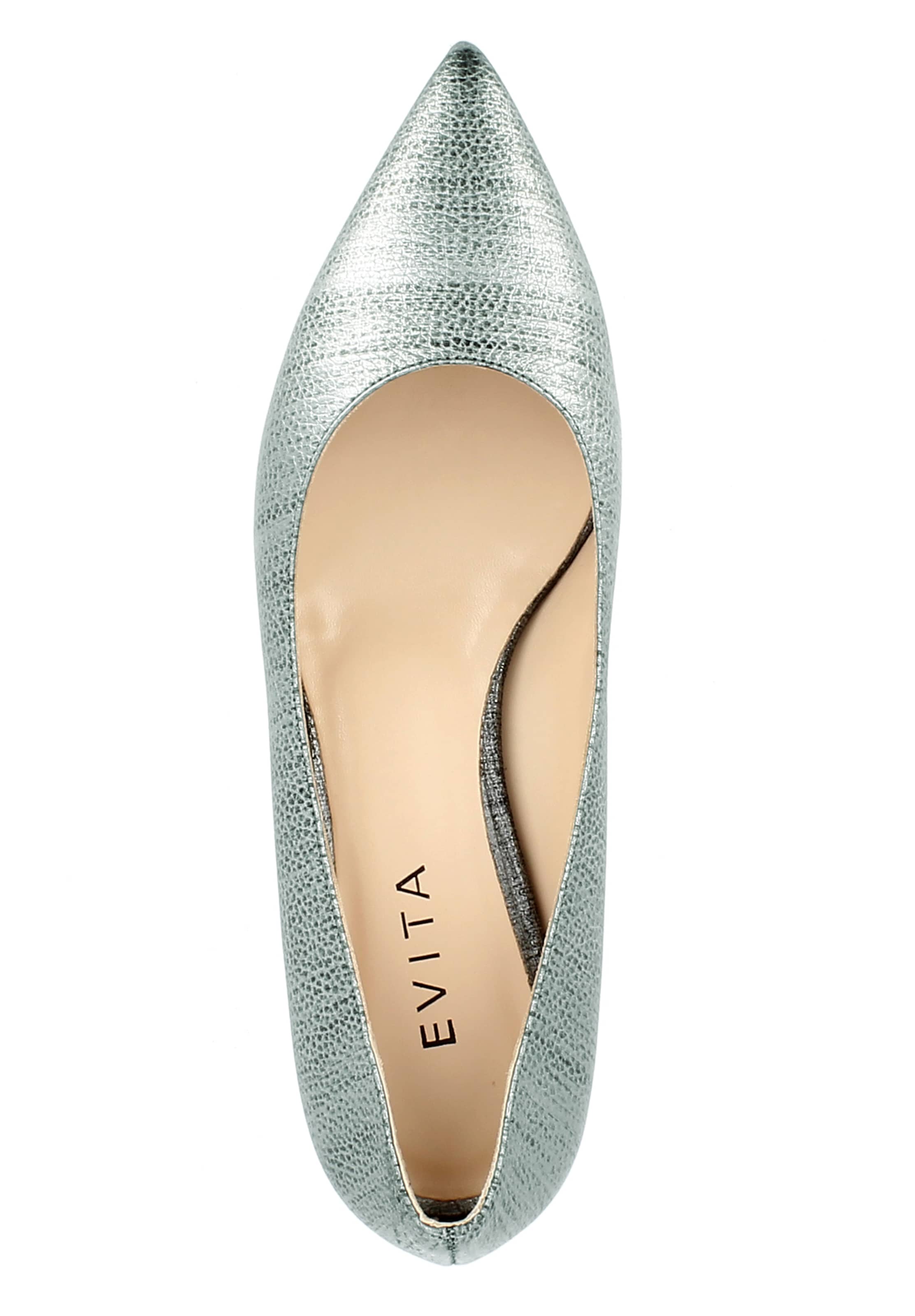 EVITA Slip-ons 'FRANCA' in Silver