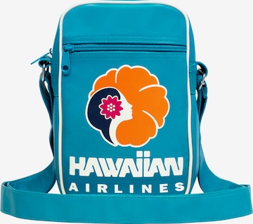 LOGOSHIRT Schoudertas 'Hawaiian Airlines' in Blauw: voorkant