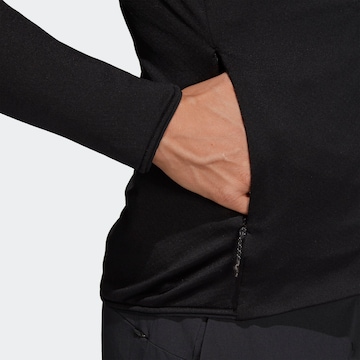 ADIDAS TERREX Athletic fleece jacket 'Terrex TraceRocker' in Black