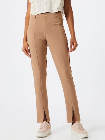Moves Regular Pleated Pants 'luni 1457' in Beige: front
