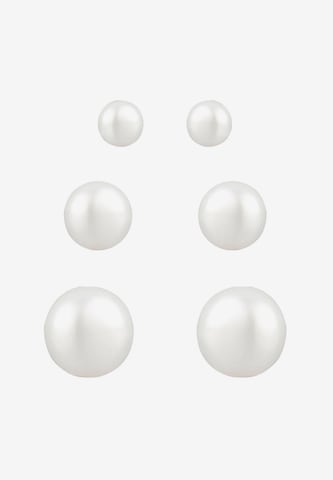 ELLI Ohrringe 'Perlen Set' in Weiß