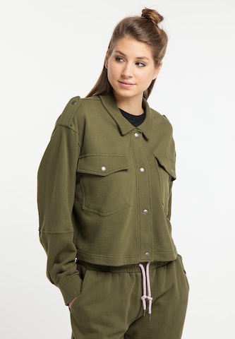 MYMO Sweat jacket in Green: front