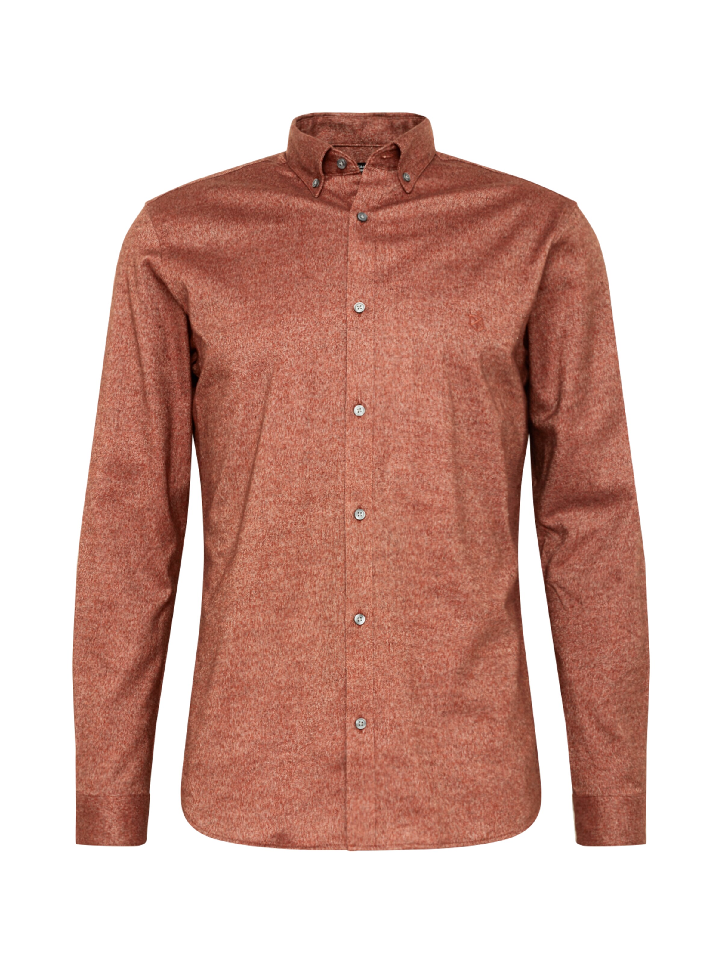 JACK & JONES - Overhemd 'JPRLOGO TWIST SHIRT L/S STS' in de kleur Roestrood