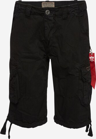 ALPHA INDUSTRIES Cargo trousers 'Jet' in Black: front