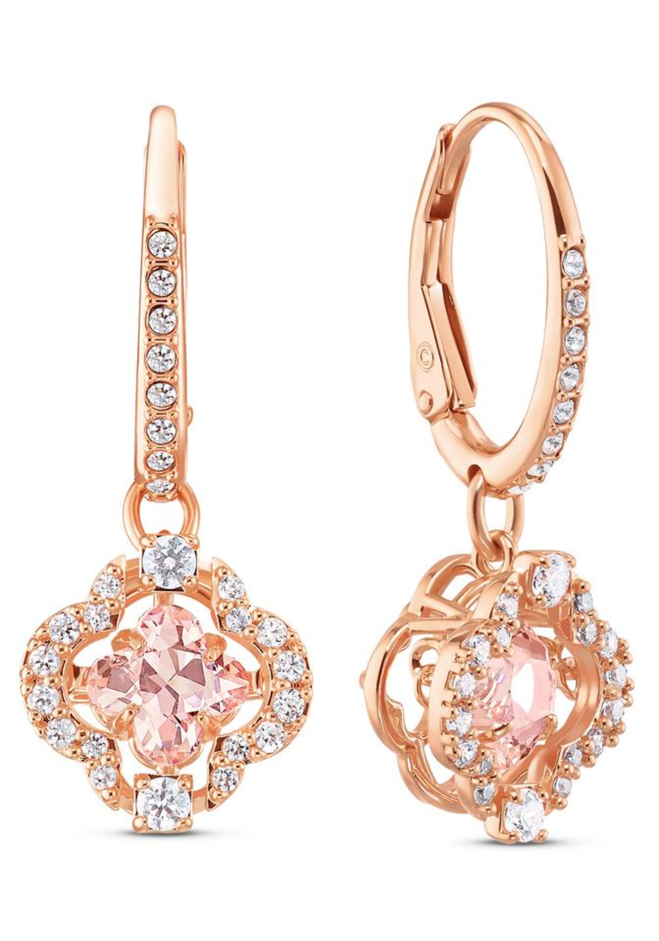 Boucles d'oreilles Swarovski en or