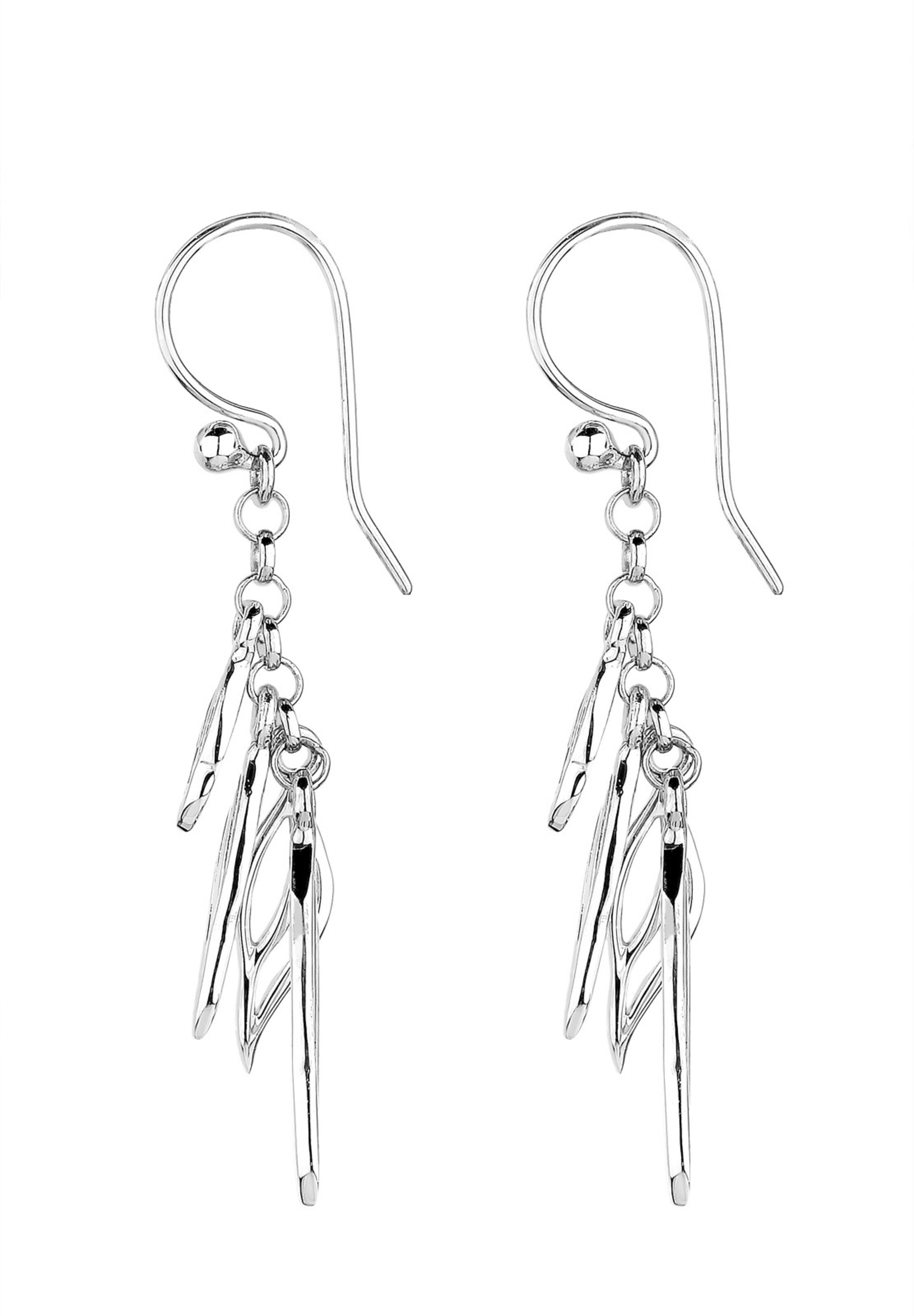 ELLI Earrings 'Blatt' in Silver