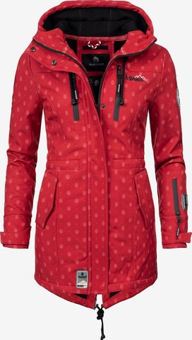 MARIKOO Raincoat 'Zimtzicke' in Red: front