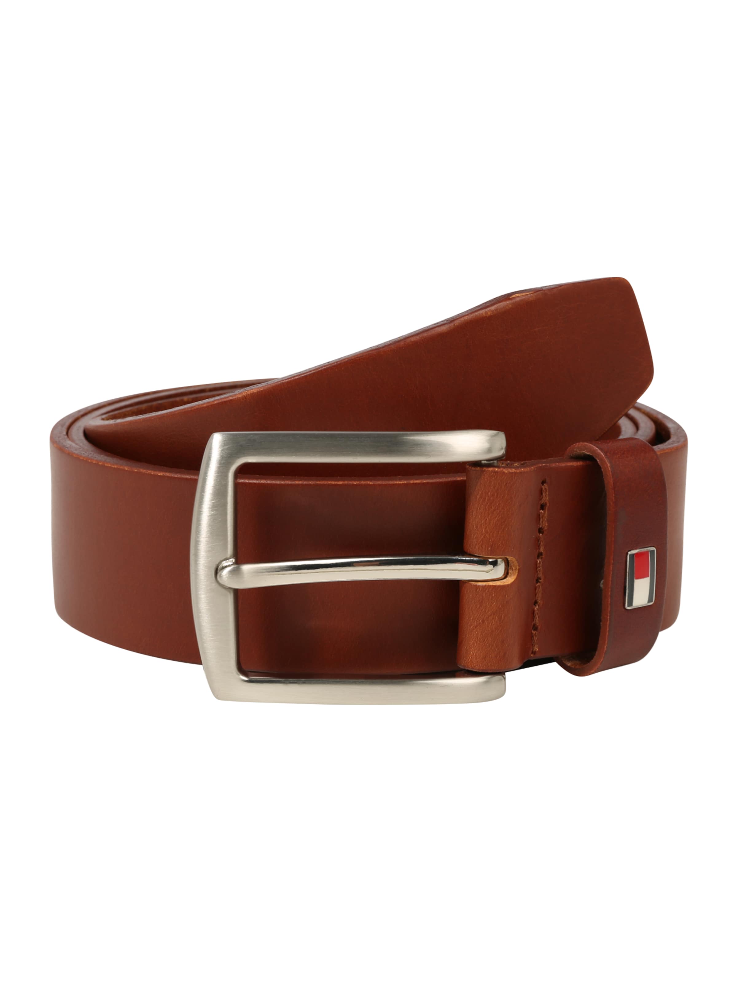 Ceinture 'New Denton' TOMMY HILFIGER en marron : devant