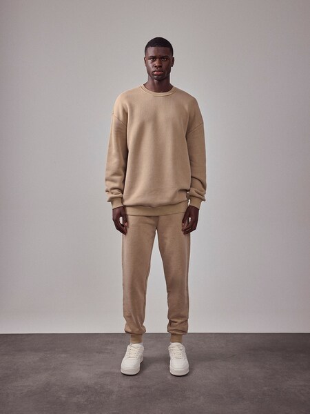 Michael - Comfy Beige Set Look by DAN FOX APPAREL