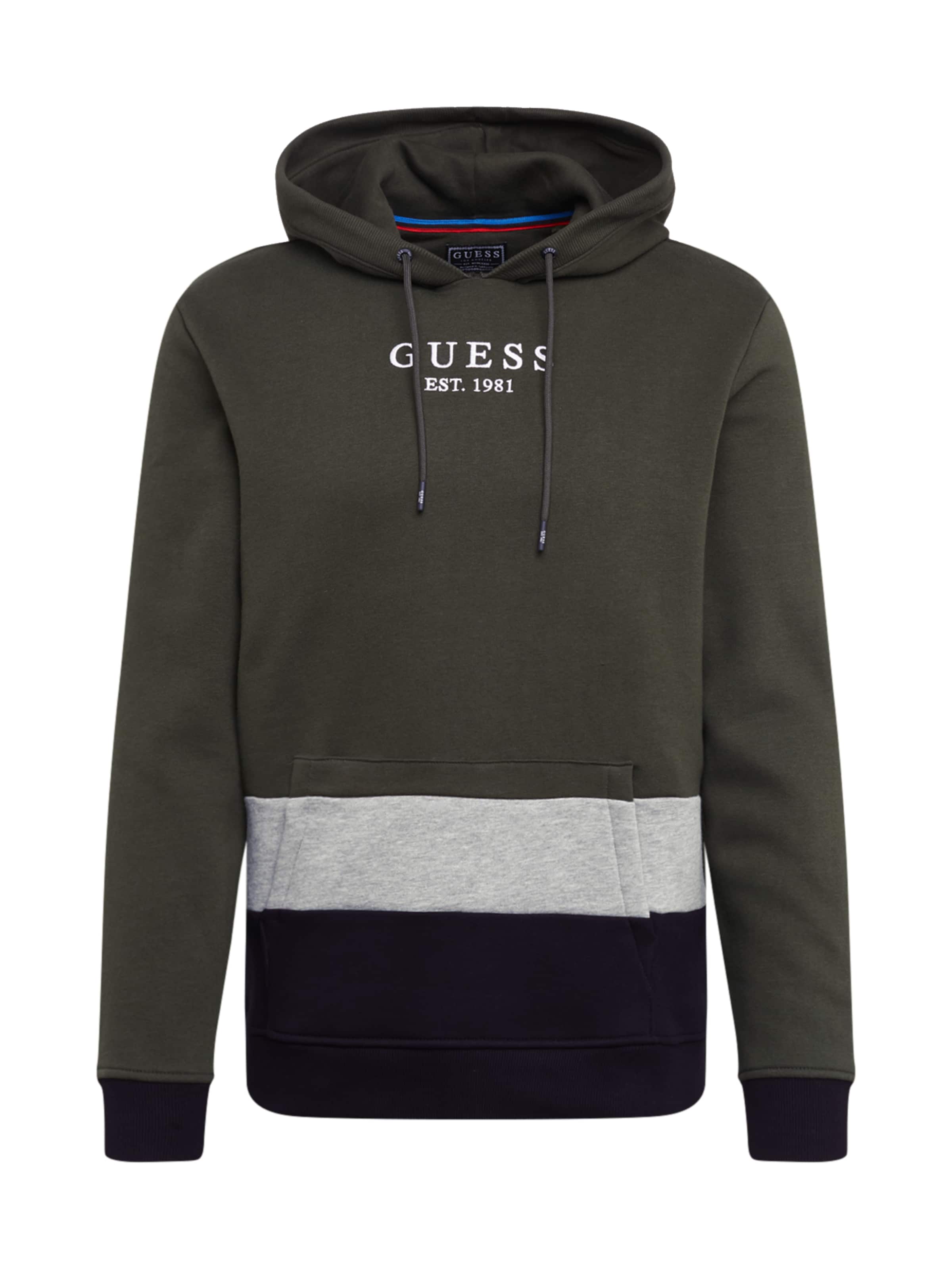 GUESS - Sweatshirt 'DAVY' in de kleur Grijs