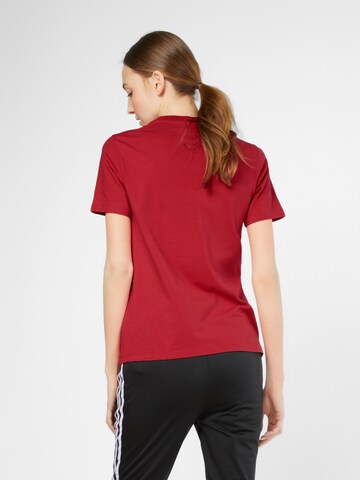 T-shirt 'Trefoil' ADIDAS ORIGINALS en rouge : derrière