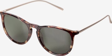Pilgrim Sunglasses 'Vanille' in Brown: front