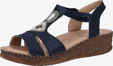 Jenny Strap Sandals in Blue: front