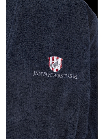 Jan Vanderstorm Long Bathrobe 'Janning' in Blue