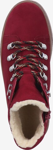 GABOR Lace-Up Ankle Boots in Red