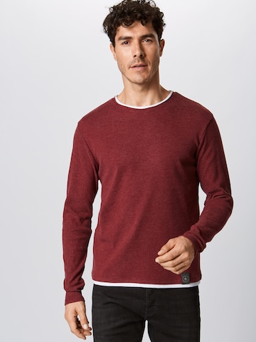 Key Largo - Regular Fit Pullover 'MSW SARASOTA' em vermelho