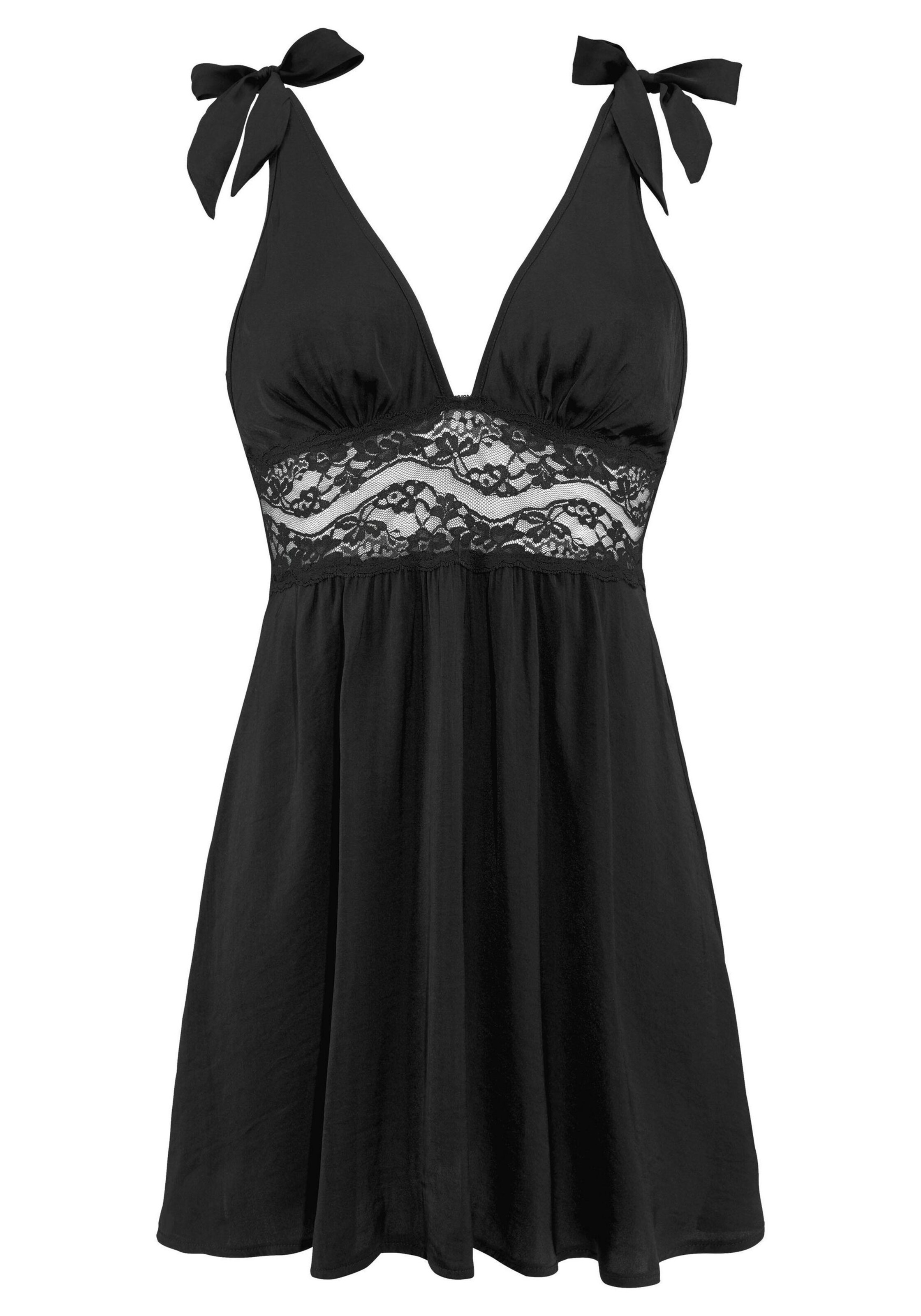 LASCANA - Negligé in schwarz