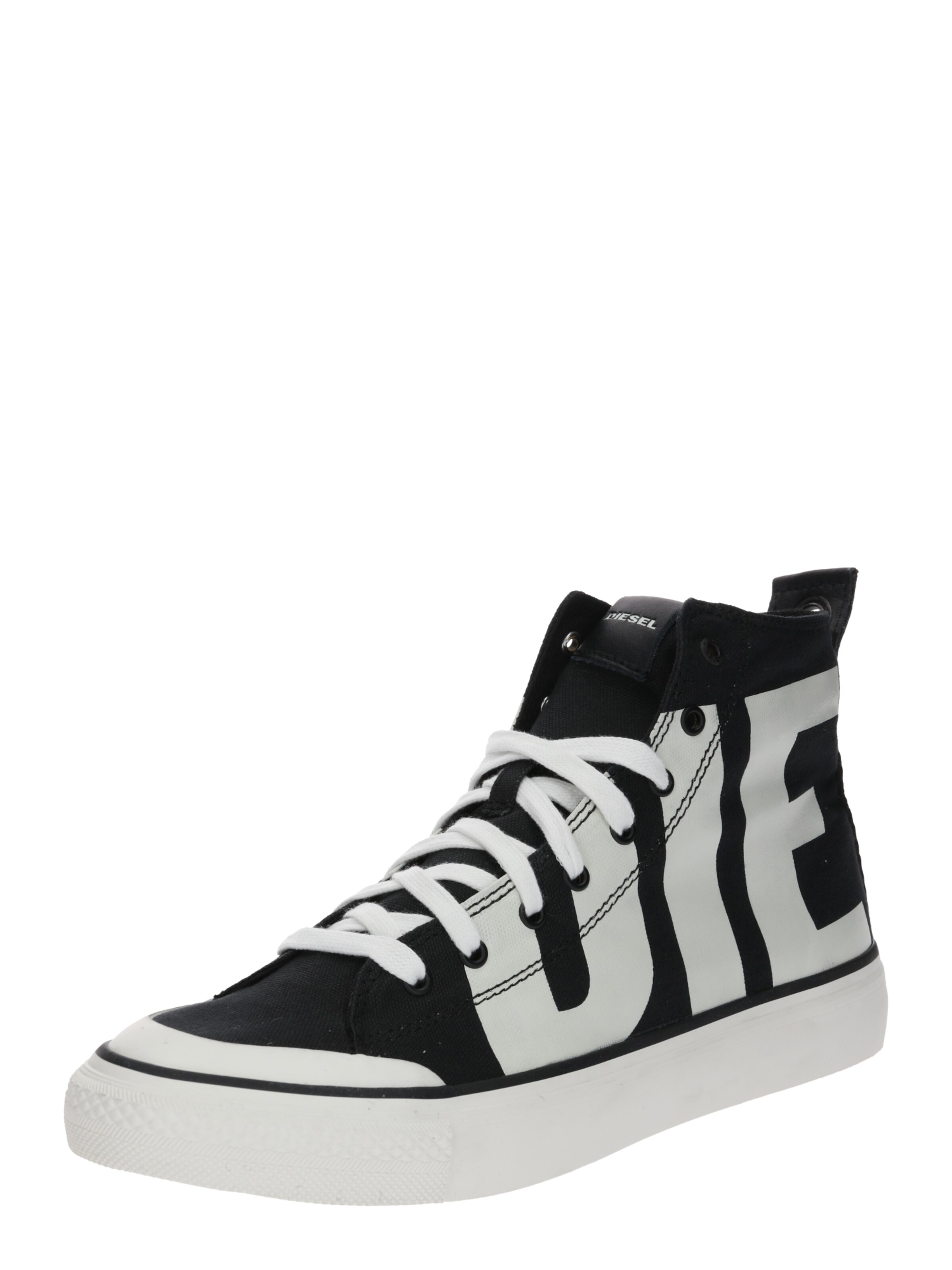 DIESEL - Sneakers hoog 'Astico' in de kleur Zwart