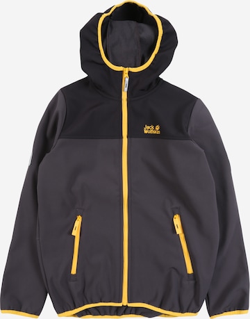 JACK WOLFSKIN Outdoor jacket 'FOURWINDS' in Black: front