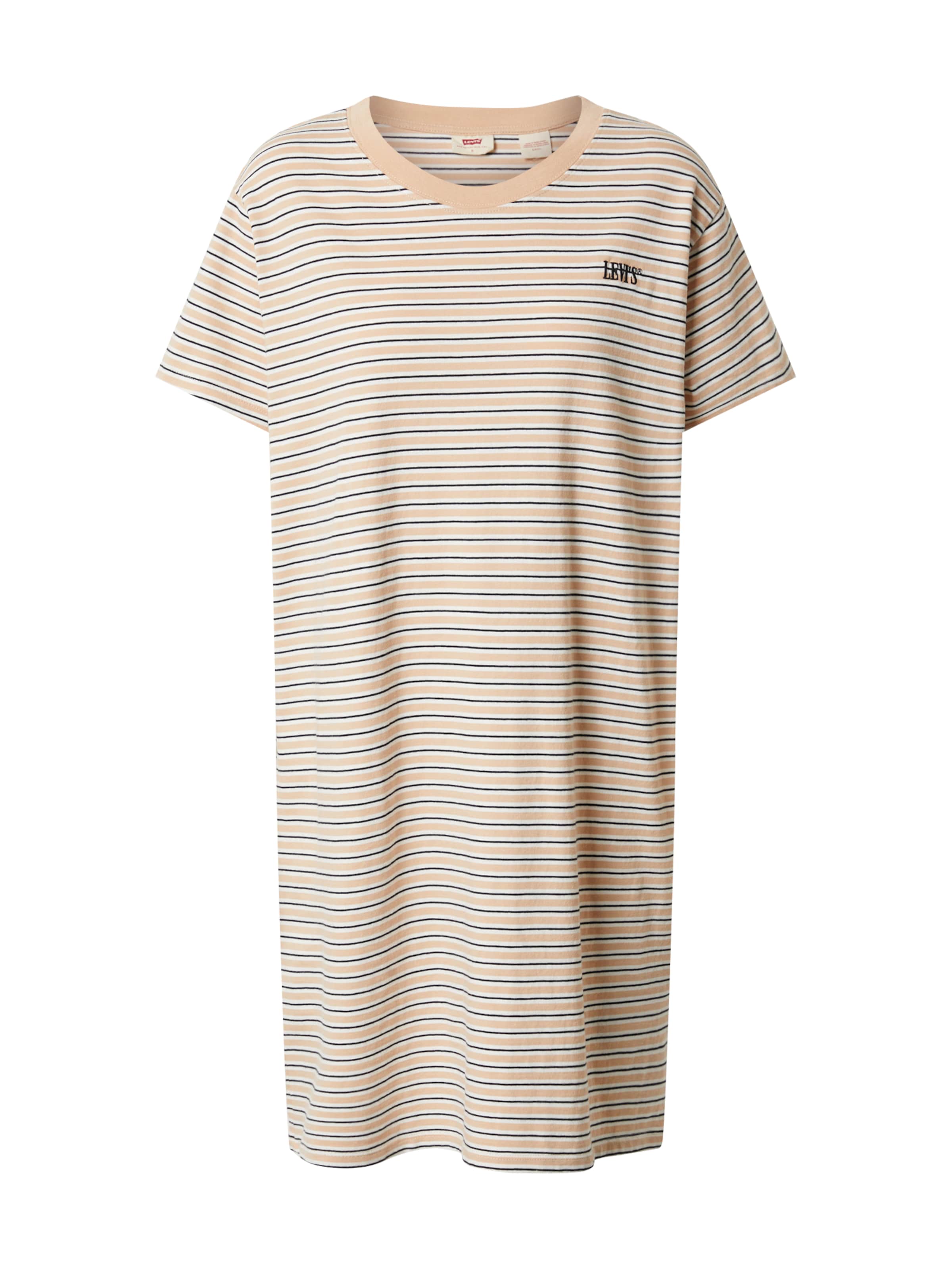 LEVI'S ® Robe 'Lula Tee Dress' en beige / noir / blanc, Vue avec produit