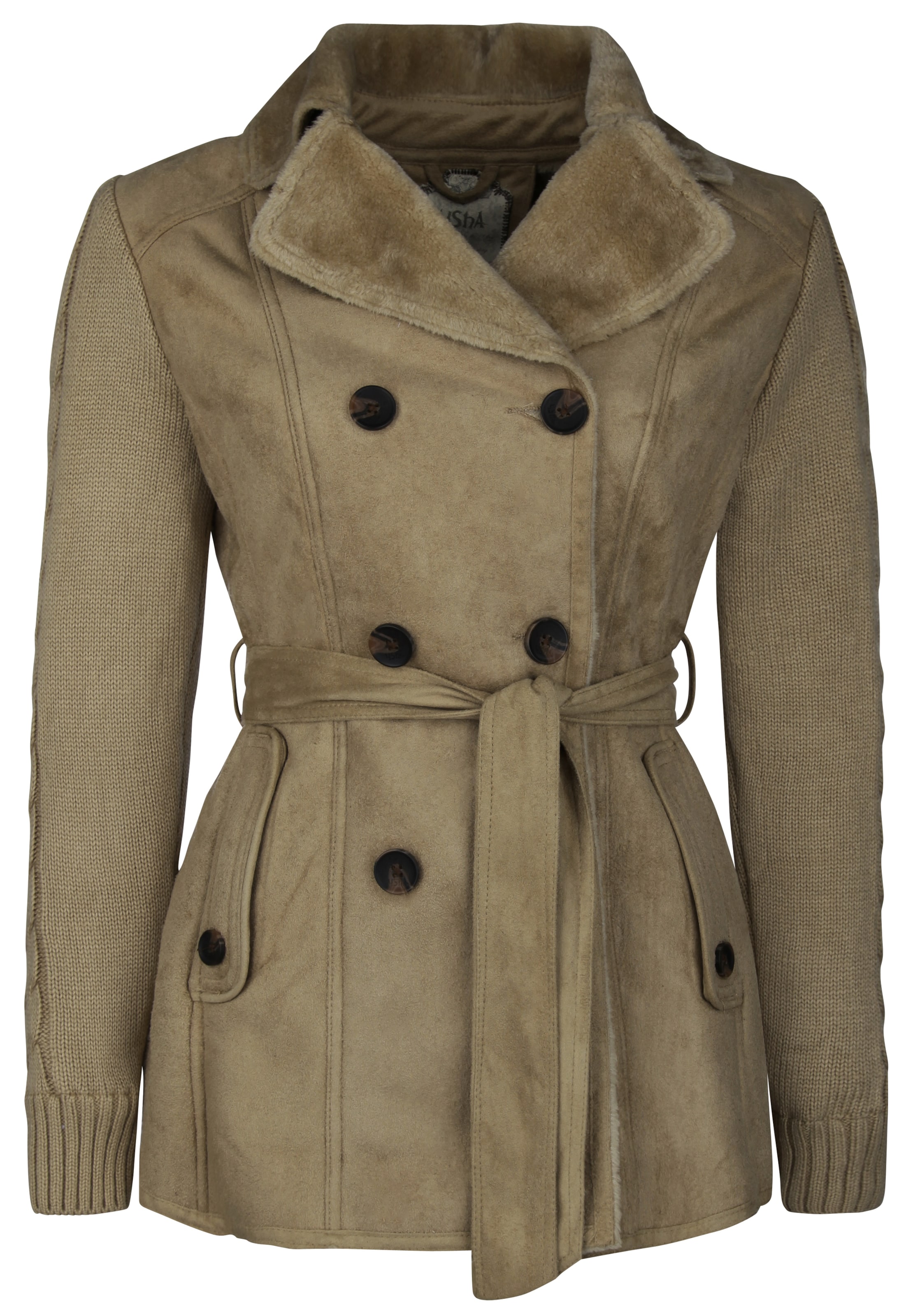 Usha - Kurzmantel in beige