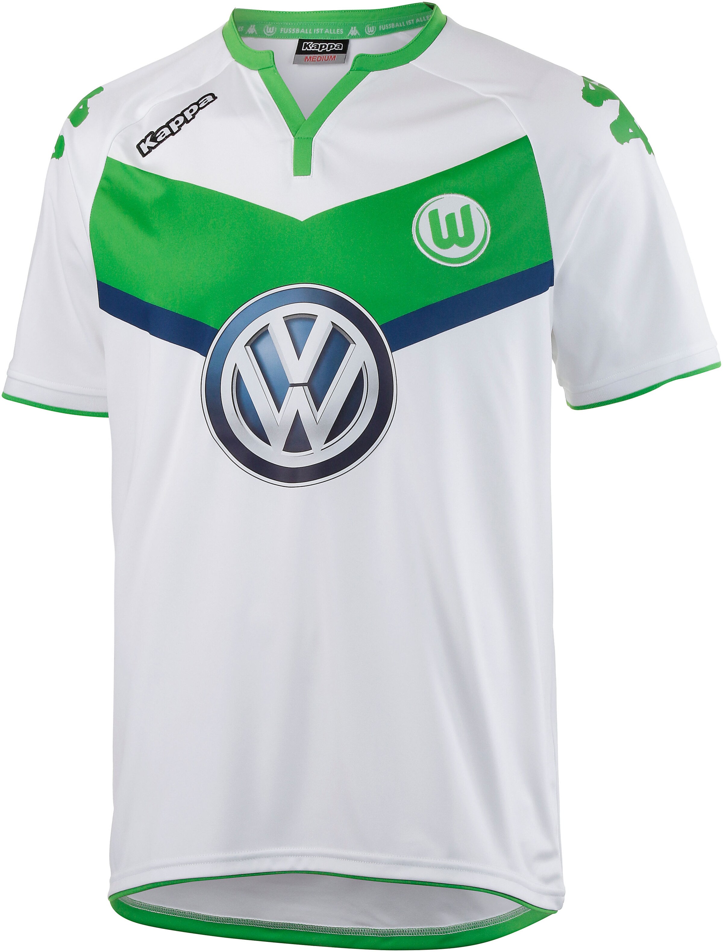 KAPPA - Tricot 'Wolfsburg 15/16 Heim Fußballtrikot' in de kleur Groen