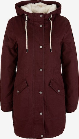 QS Winterparka in Rood: voorkant