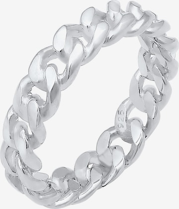 ELLI Ring 'Twisted' in Silver: front