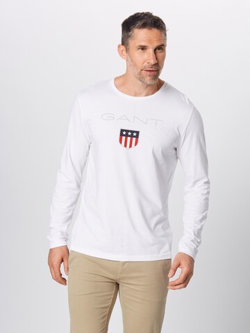 T-Shirt 'SHIELD' GANT en blanc