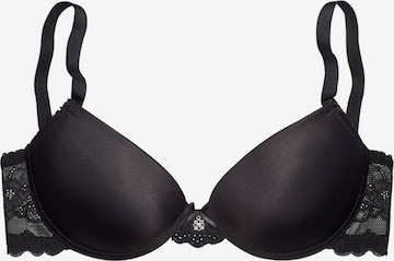 LASCANA Push-up Bra in Black: front