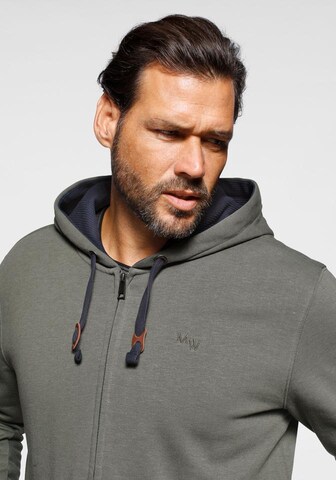 Man's World Zip-Up Hoodie in Green