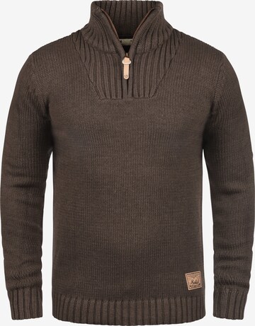 !Solid Sweater 'Petro' in Brown: front
