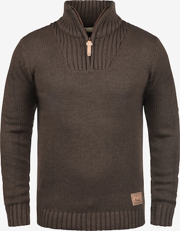 !Solid Sweater 'Petro' in Brown: front