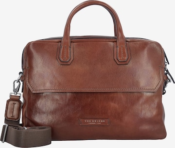 The Bridge Document Bag in Brown: front