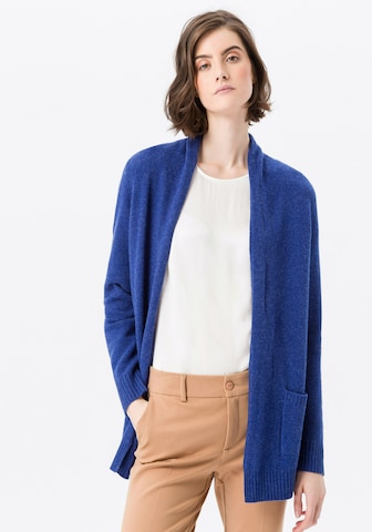 Peter Hahn Knit Cardigan in Blue: front