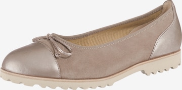 GABOR Ballerina in Beige: voorkant