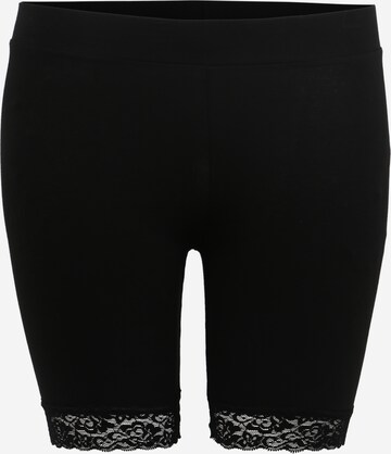 ONLY Carmakoma - Skinny Leggings 'Time' en negro: frente