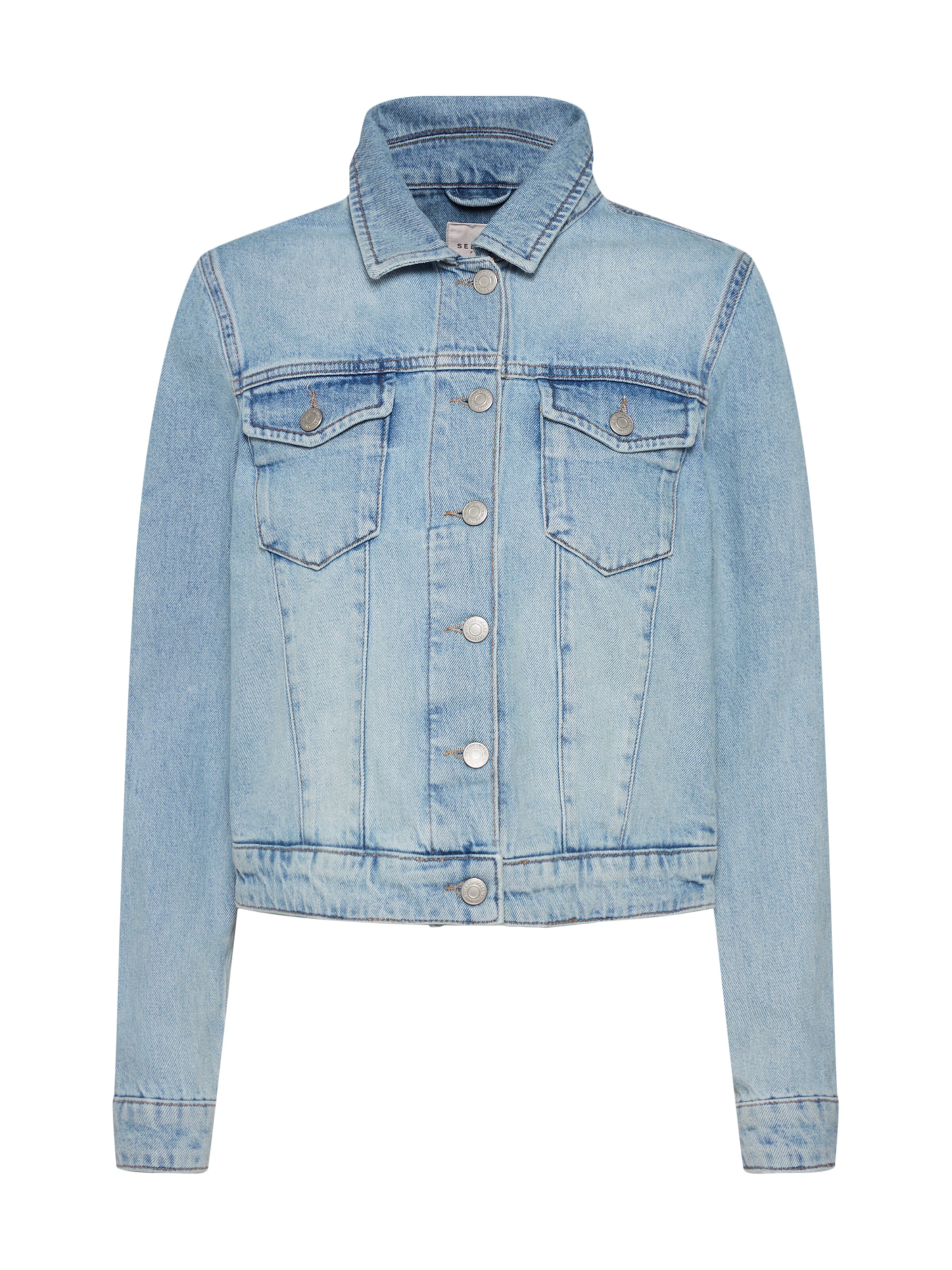 SELECTED FEMME - Jeansjacke 'NOLA LIGHT BLUE' in blue denim