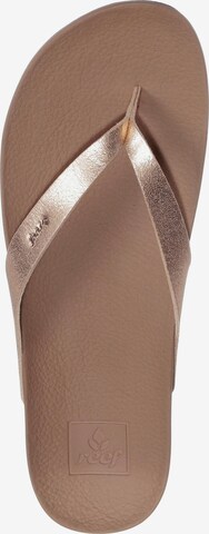 REEF T-Bar Sandals 'Cushion' in Gold