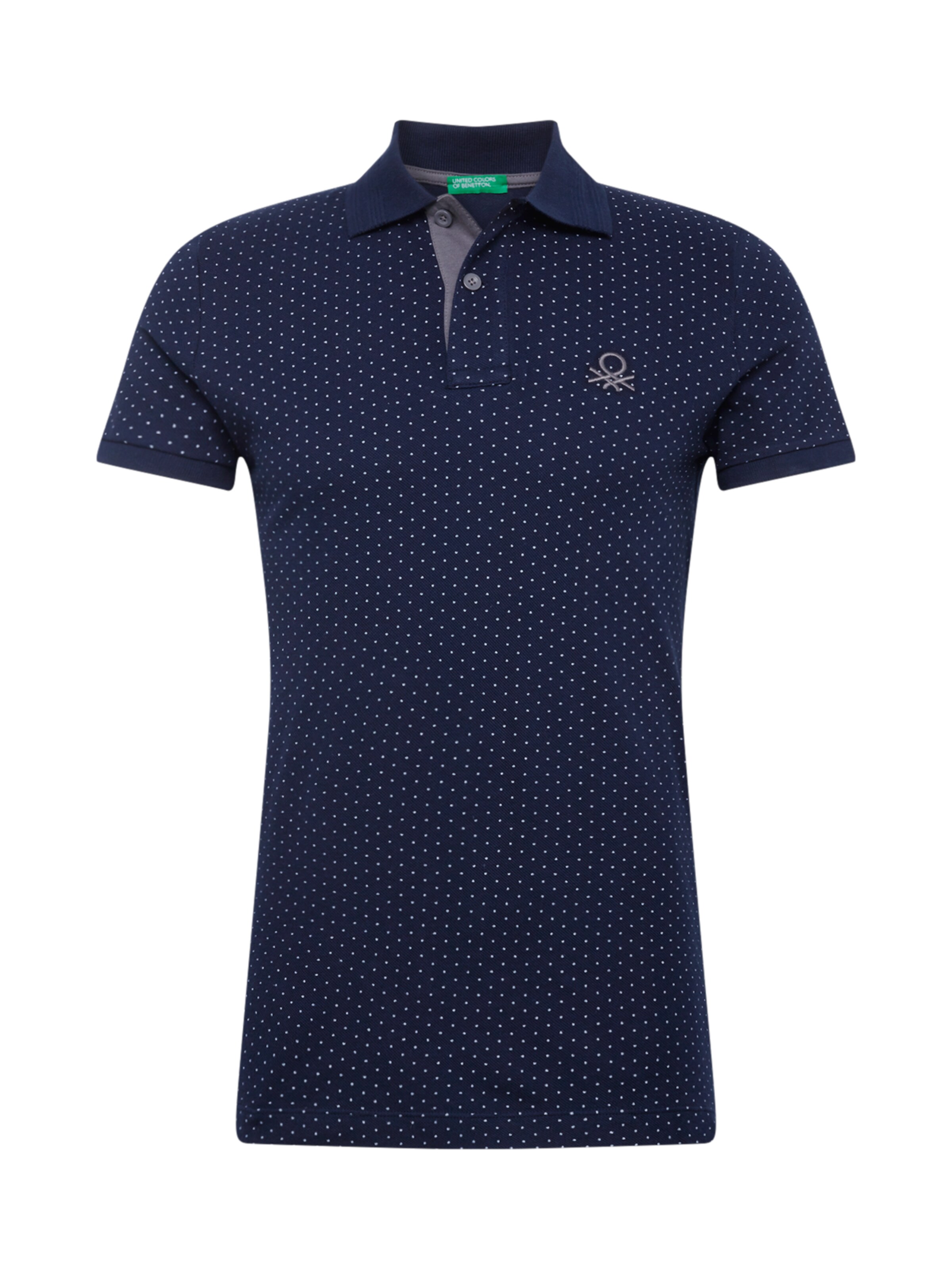 UNITED COLORS OF BENETTON - Shirt 'MAGLIA POLO M/M' in de kleur Blauw